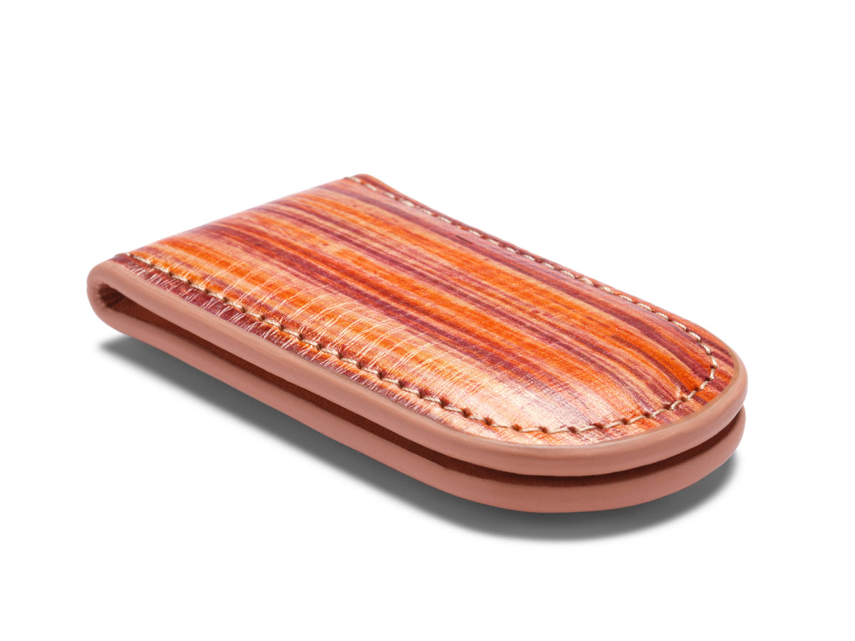Bosca Magnetic Money Clip  Red/Orange/Pink