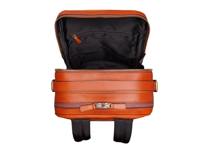 Bosca Dolce Italia Office Backpack  Amber