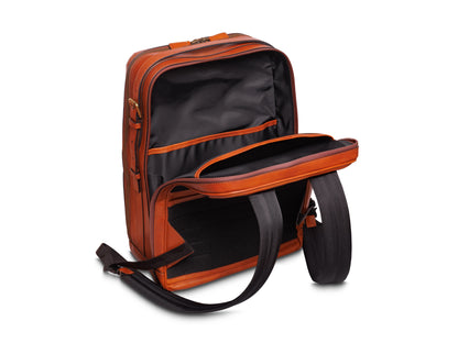 Bosca Dolce Italia Office Backpack  Amber