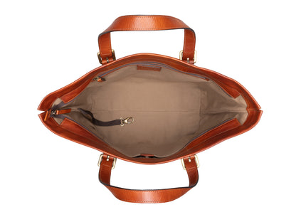 Bosca Emma Carry-All Tote  Amber
