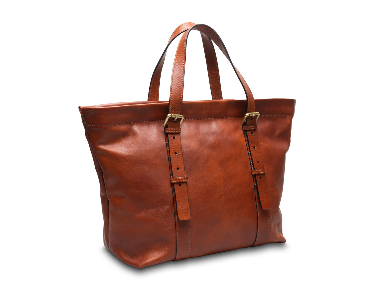 Bosca Emma Carry-All Tote  Amber