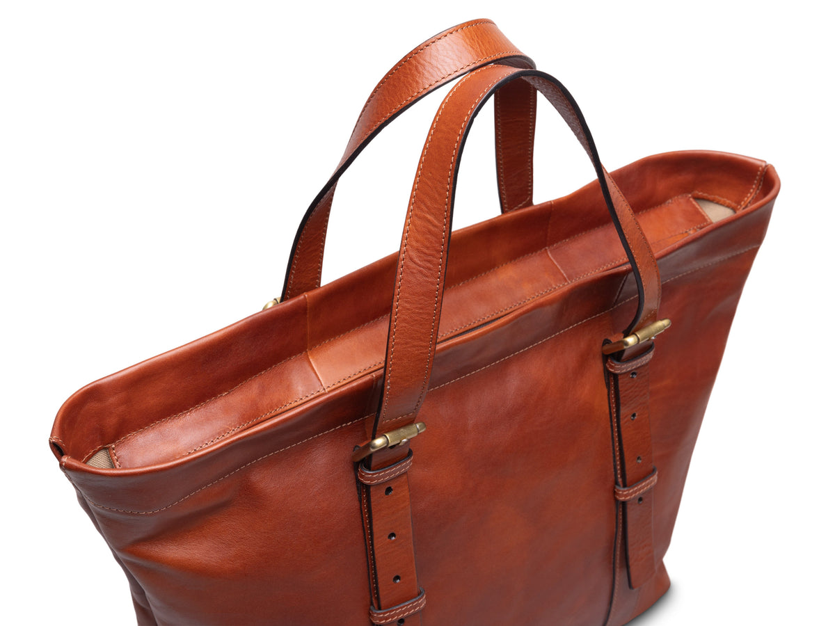 Bosca Emma Carry-All Tote  Amber
