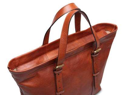 Bosca Emma Carry-All Tote  Amber