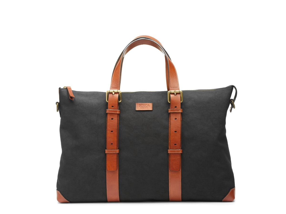 Bosca The Arno Tote  Black/Amber
