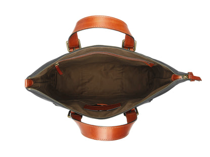 Bosca The Arno Tote  Black/Amber