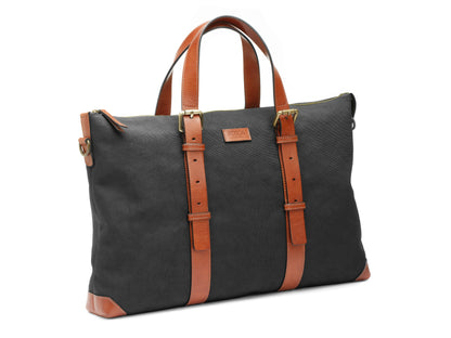 Bosca The Arno Tote  Black/Amber