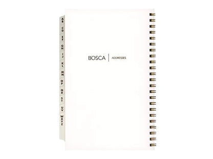 Bosca Spiral Address Minder Refill for Address Book / Weekly Minder Cream
