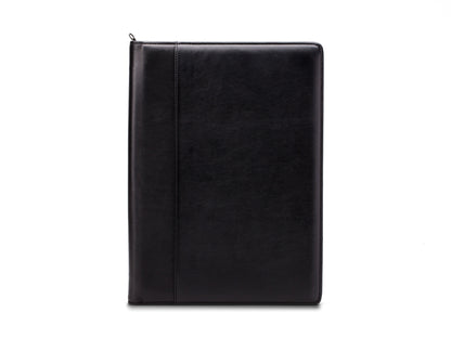 Bosca Nappa Vitello Deluxe Zip Around Portfolio Organizer Black