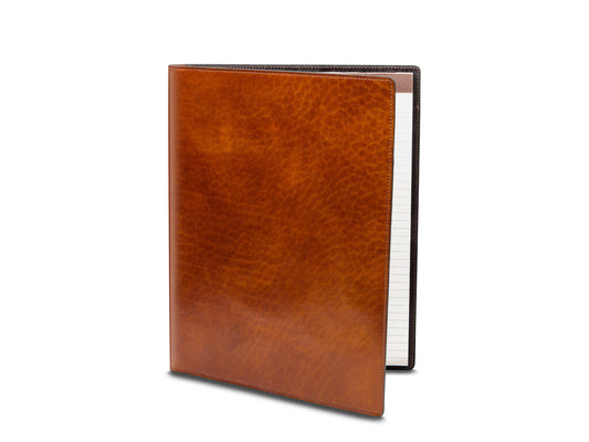 Bosca Soft Cover Pad Portfolio  Amber