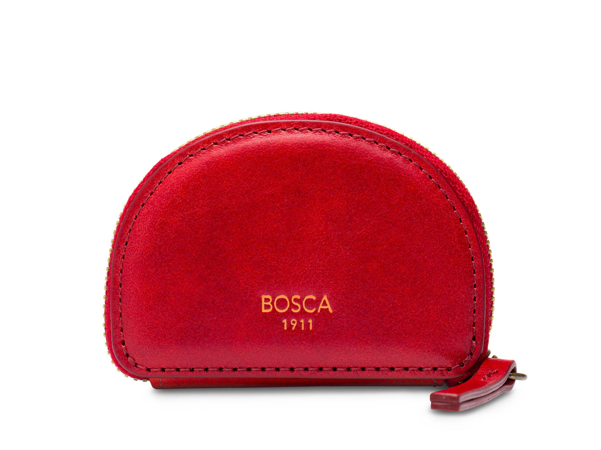 Bosca Coin Purse Key Fob  Amber
