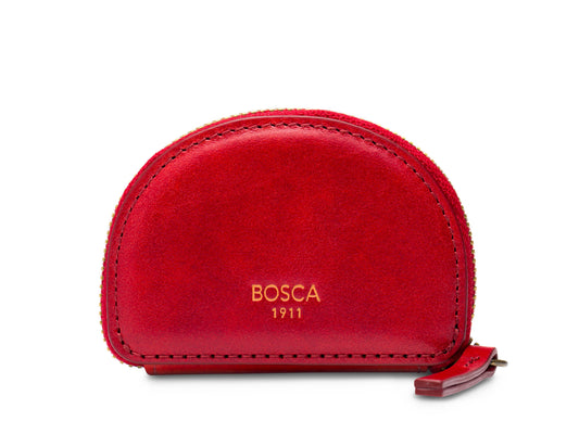 Bosca Coin Purse Key Fob  Amber