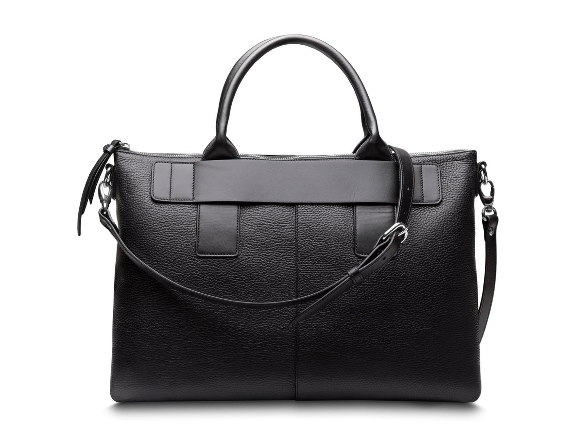 Bosca Monfrini Luna Super-Slim Zip-Top Brief Black