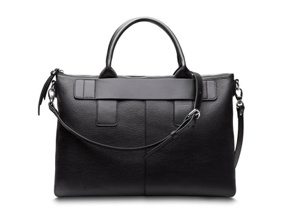 Bosca Monfrini Luna Super-Slim Zip-Top Brief Black