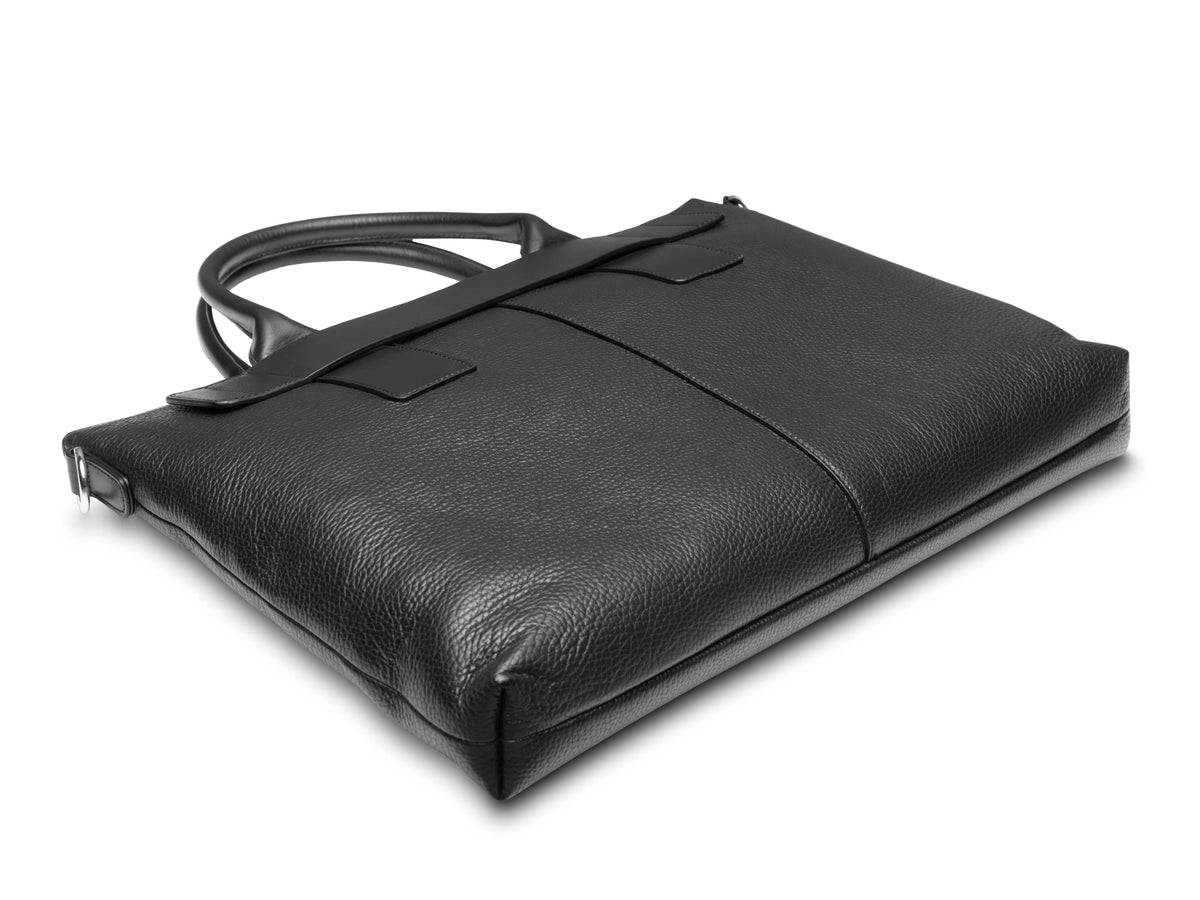 Bosca Monfrini Luna Super-Slim Zip-Top Brief Black