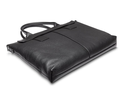 Bosca Monfrini Luna Super-Slim Zip-Top Brief Black