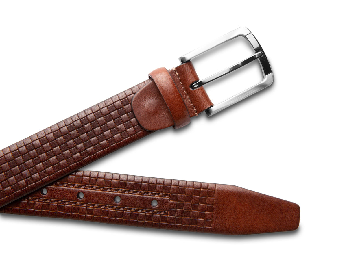 Bosca Avelino Belt  Dark Brown