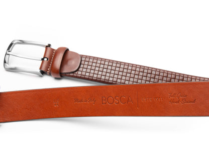 Bosca Avelino Belt  Dark Brown