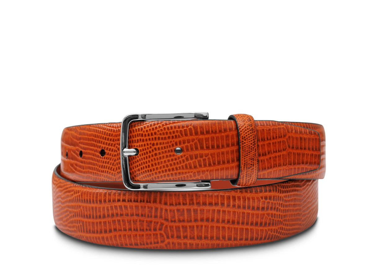 Bosca Bergamo Belt Cognac