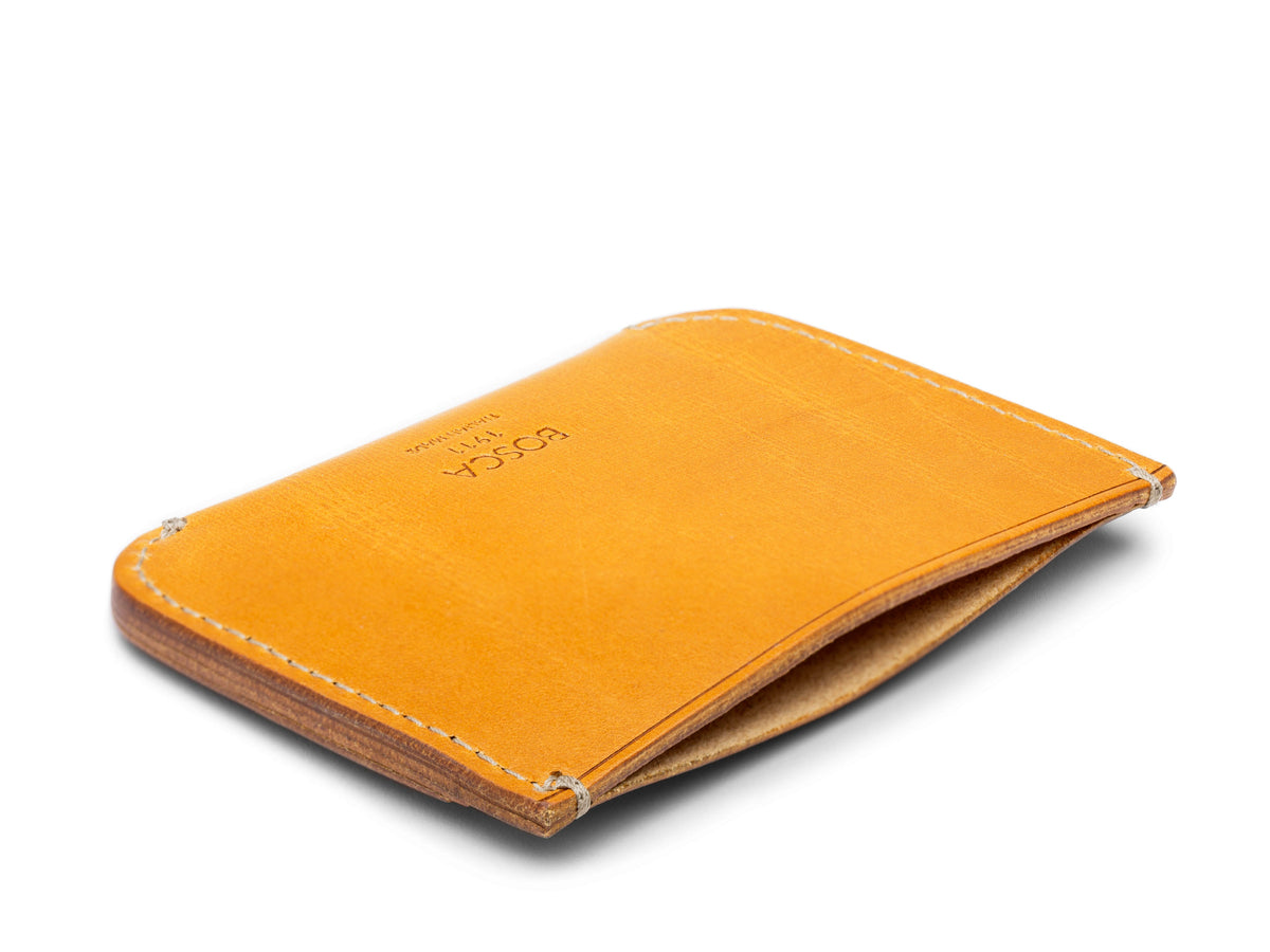 Bosca Front Pocket Card Case  Blue