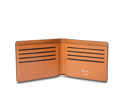 Bosca 8 Pocket Wallet Monfrini Contrast Dark Blue/Wine