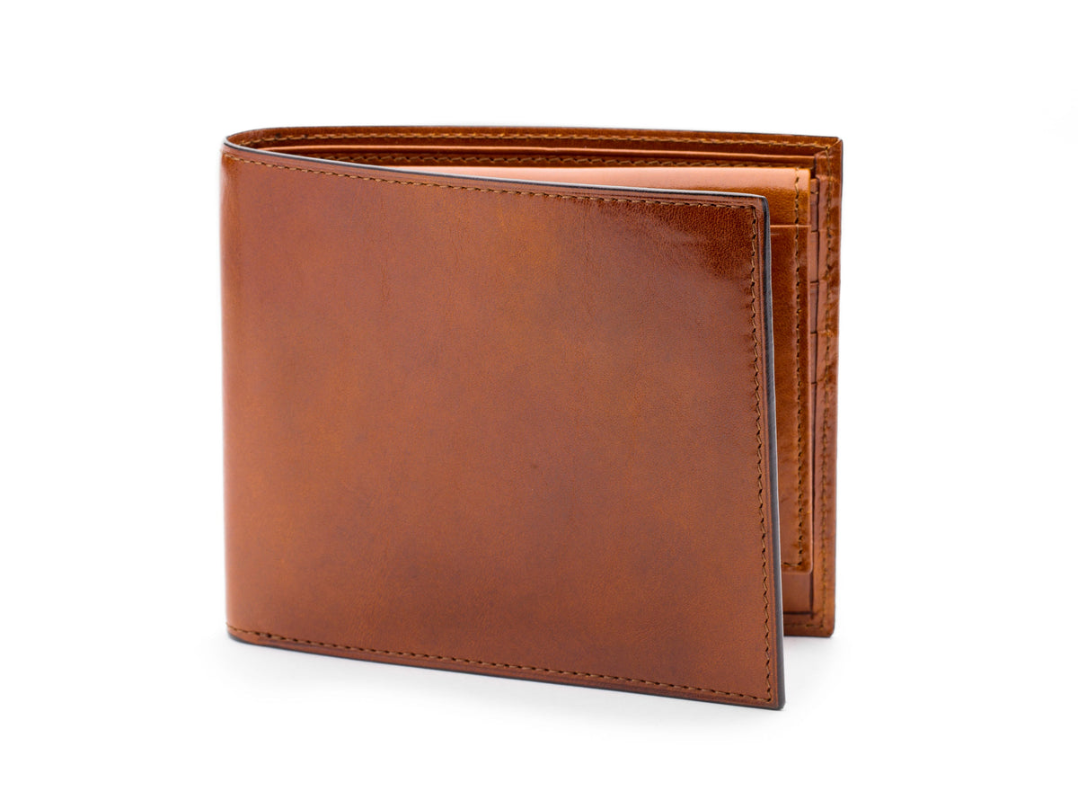 Bosca Old Leather Euro Credit Wallet w/ ID Passcase Amber
