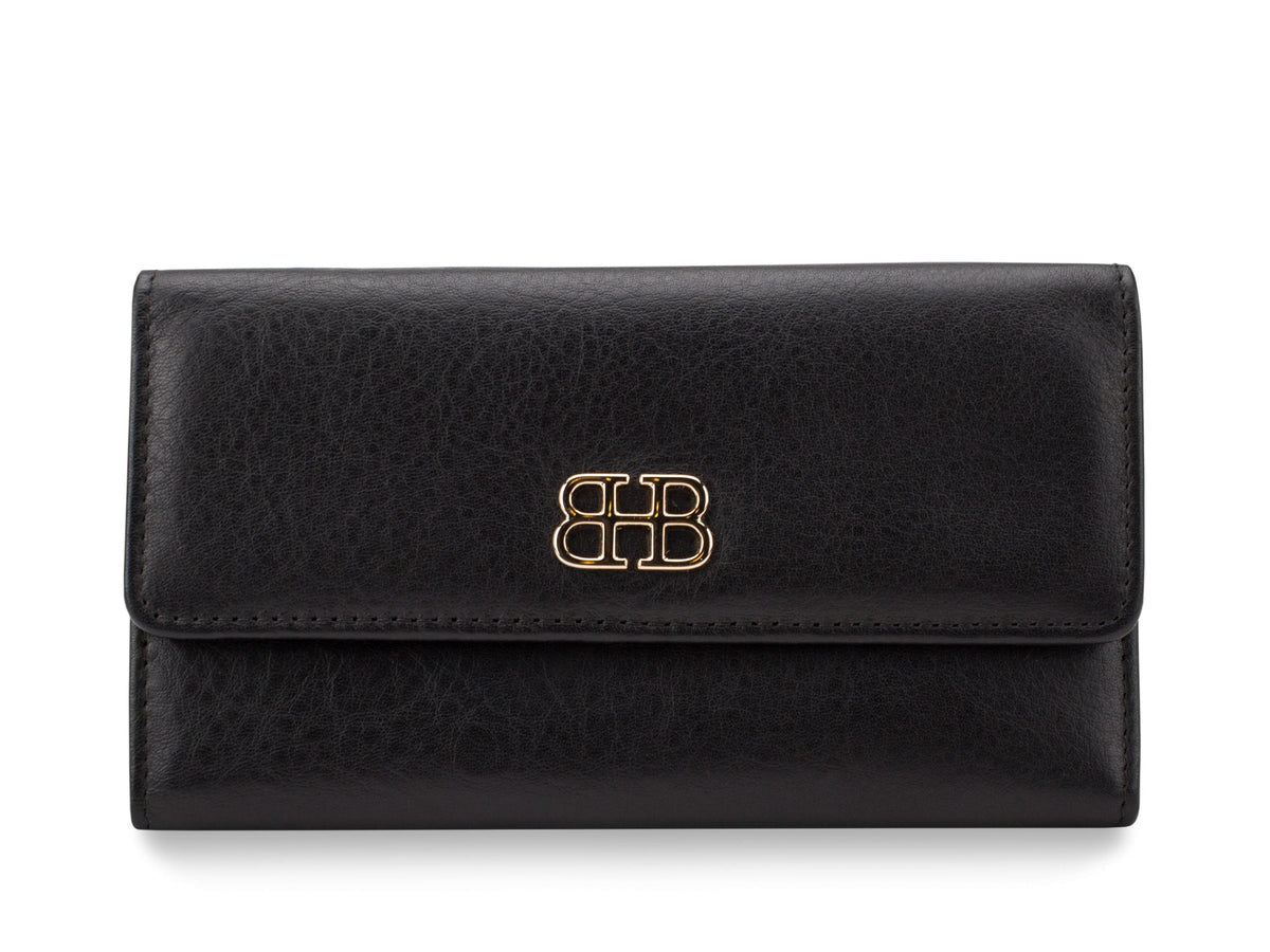 Bosca Nappa Vitello Slim Credit Case Black