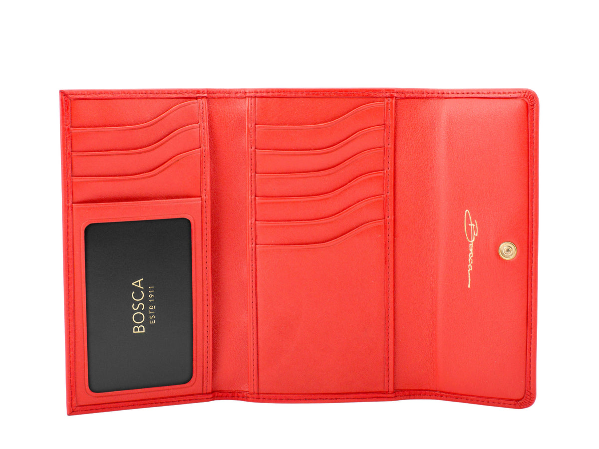 Bosca Nappa Vitello Slim Credit Case Black