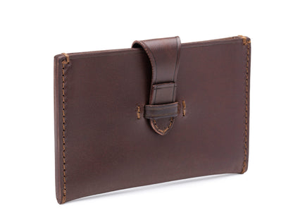 Bosca Tuck Tab Card Case  Dark Brown