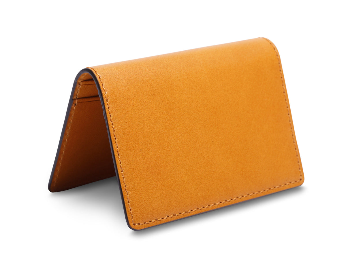 Bosca Britan Calling Card Case  Tan
