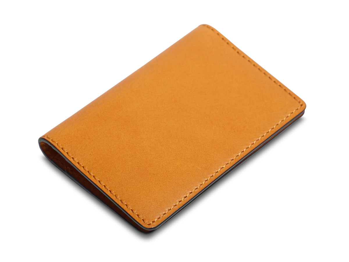 Bosca Britan Calling Card Case  Tan