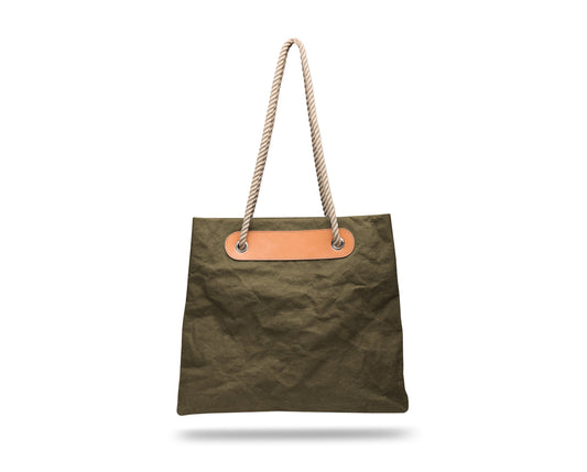 Bosca La Carta Beach Tote  Olive