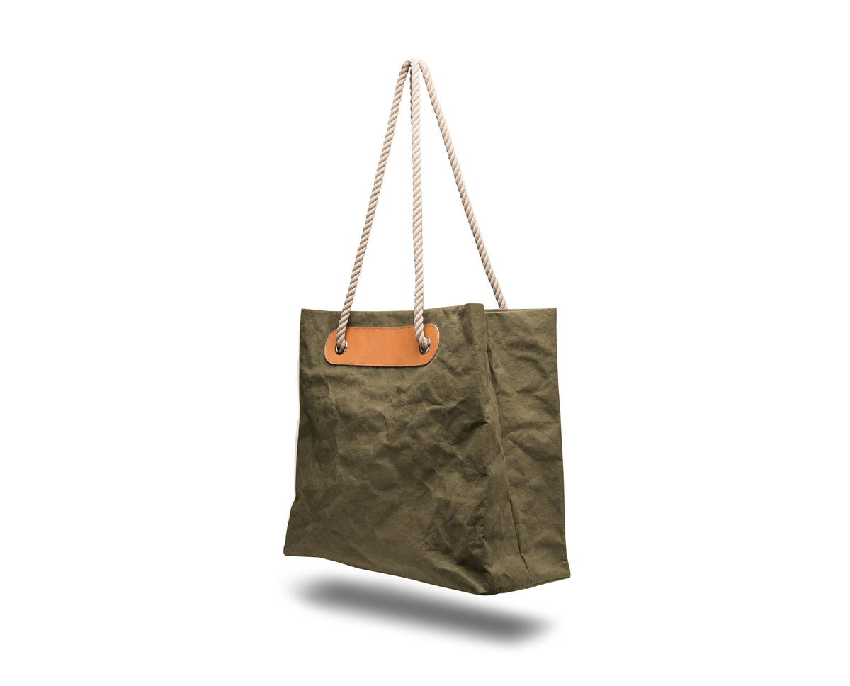 Bosca La Carta Beach Tote  Olive